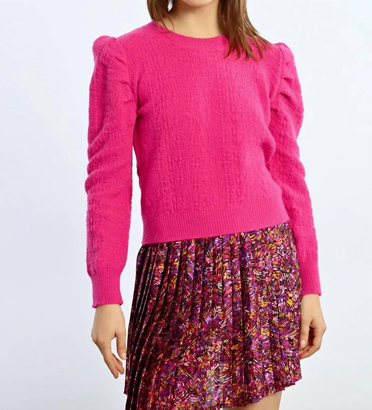 Molly Bracken - Structured Puff Sleeve Sweater
