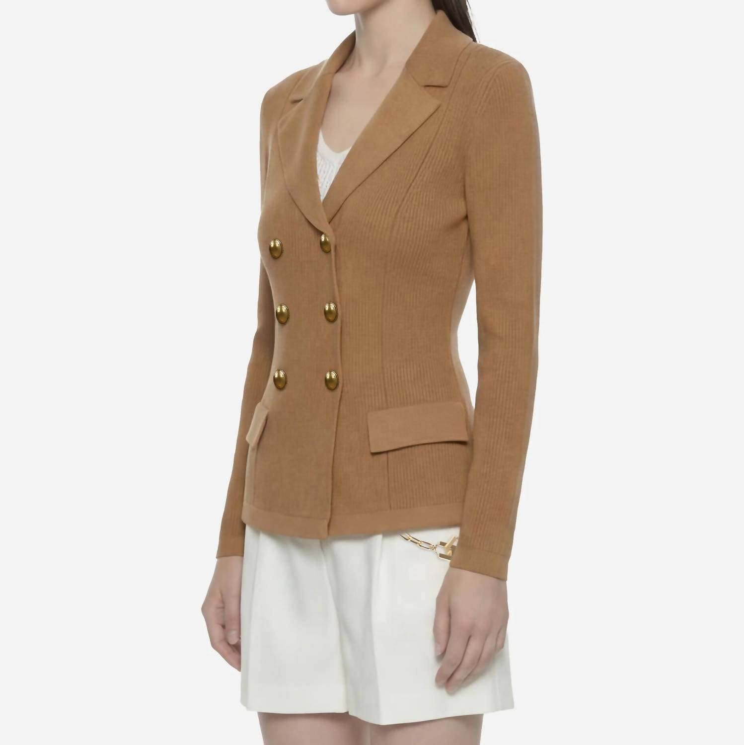 Elisabetta Franchi - Double Breasted Knit Jacket