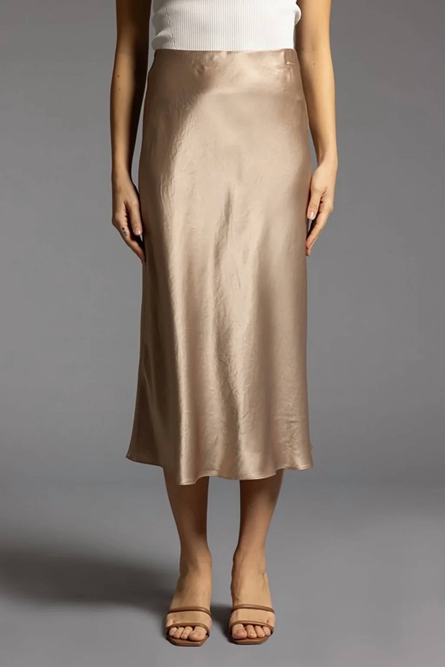 Weekend Los Angeles - Satin Mirada Midi Skirt