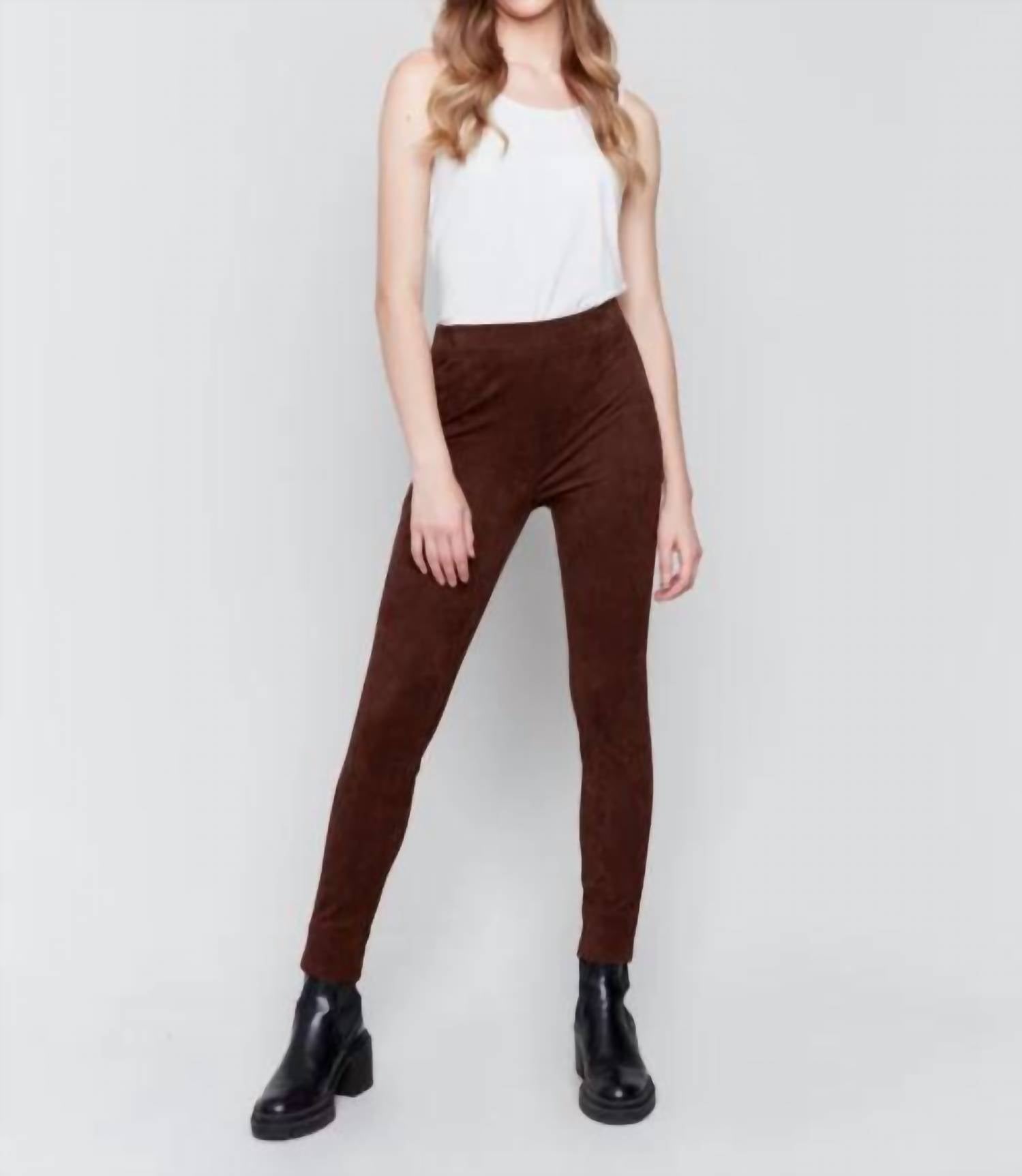 Charlie B - Faux Suede Pant
