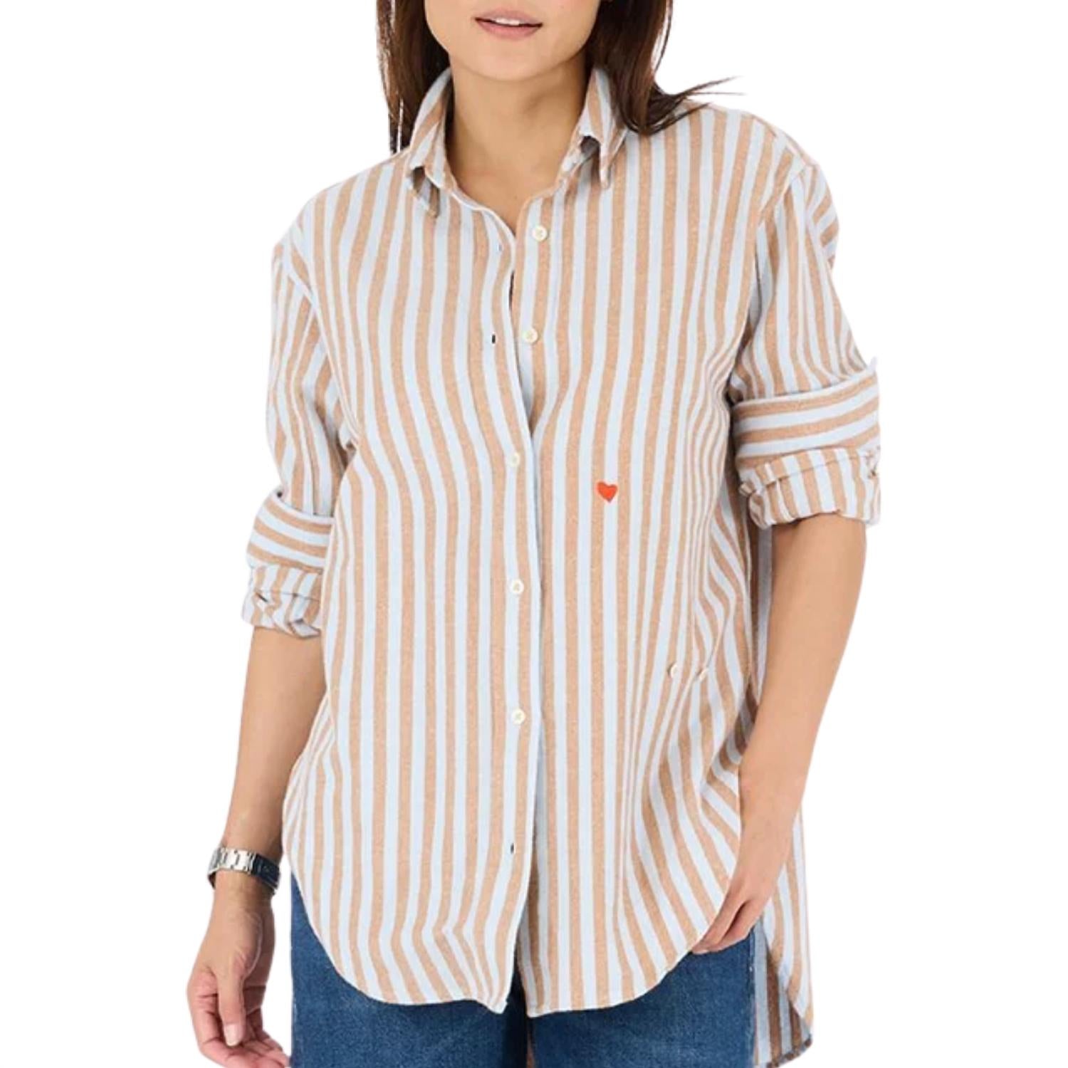 Kerri Rosenthal - Jack Stripe Flannel Shirt