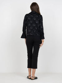 Emily Mccarthy - Cameron Pleated Cuff Sleeves Top