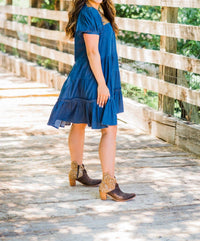 Layerz Clothing - Embroidered Tiered Dress