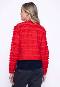 Picadilly - Collarless Fringed Jacket