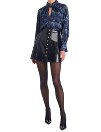 ALLISON NEW YORK SAMANTHA BLOUSE in midnight floral 1 - women's blouse - view 4
