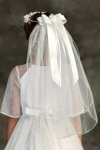 Tip Top Kids - Girl's Veil With Flower Crown