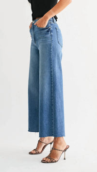 Just Black Denim - High Rise Scissor Cut Wide Leg Jeans