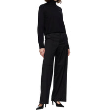 Maison Margiela - Wide-leg Poly Wool Blend Trousers