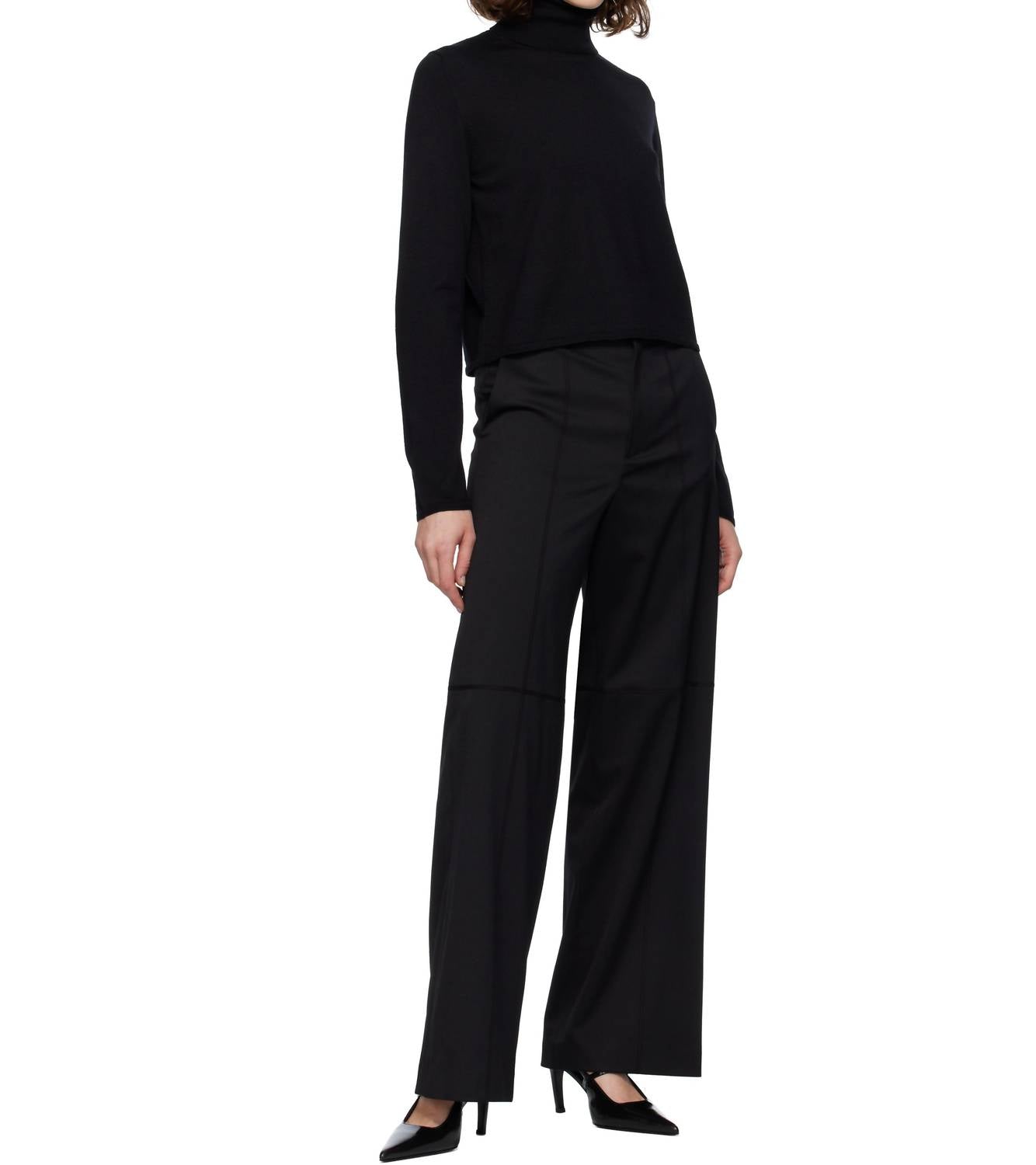 Maison Margiela - Wide-leg Poly Wool Blend Trousers
