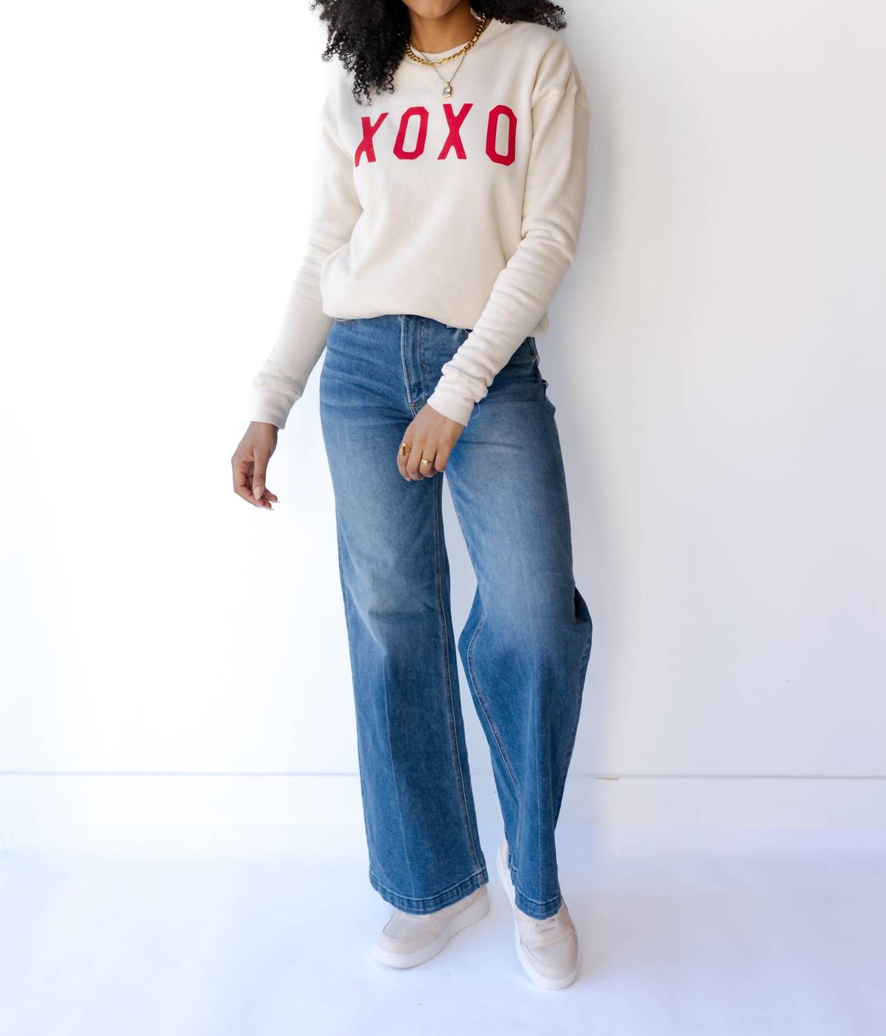 Oat Collective - Xoxo Long Sleeve Sweatshirt