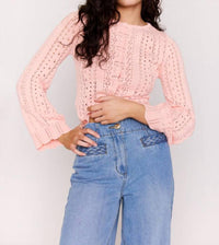 Minkpink - Sienna Pointelle Cardigan Top