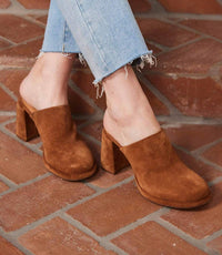Seychelles - Women's Honor Suede High Heel Clogs