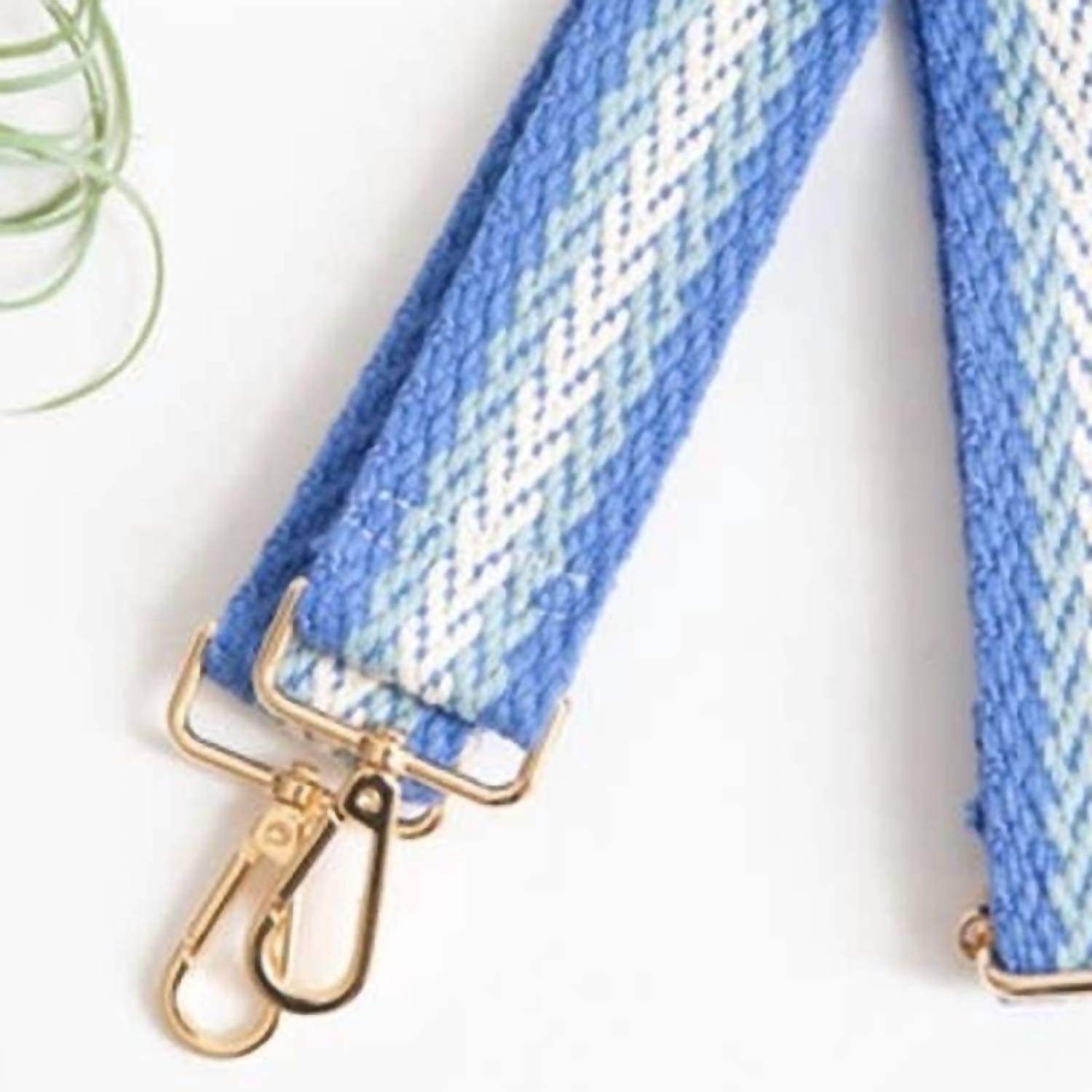 Funky Monkey - Women's Shades Of Blue Woven Crossbody Purse Bag Strap