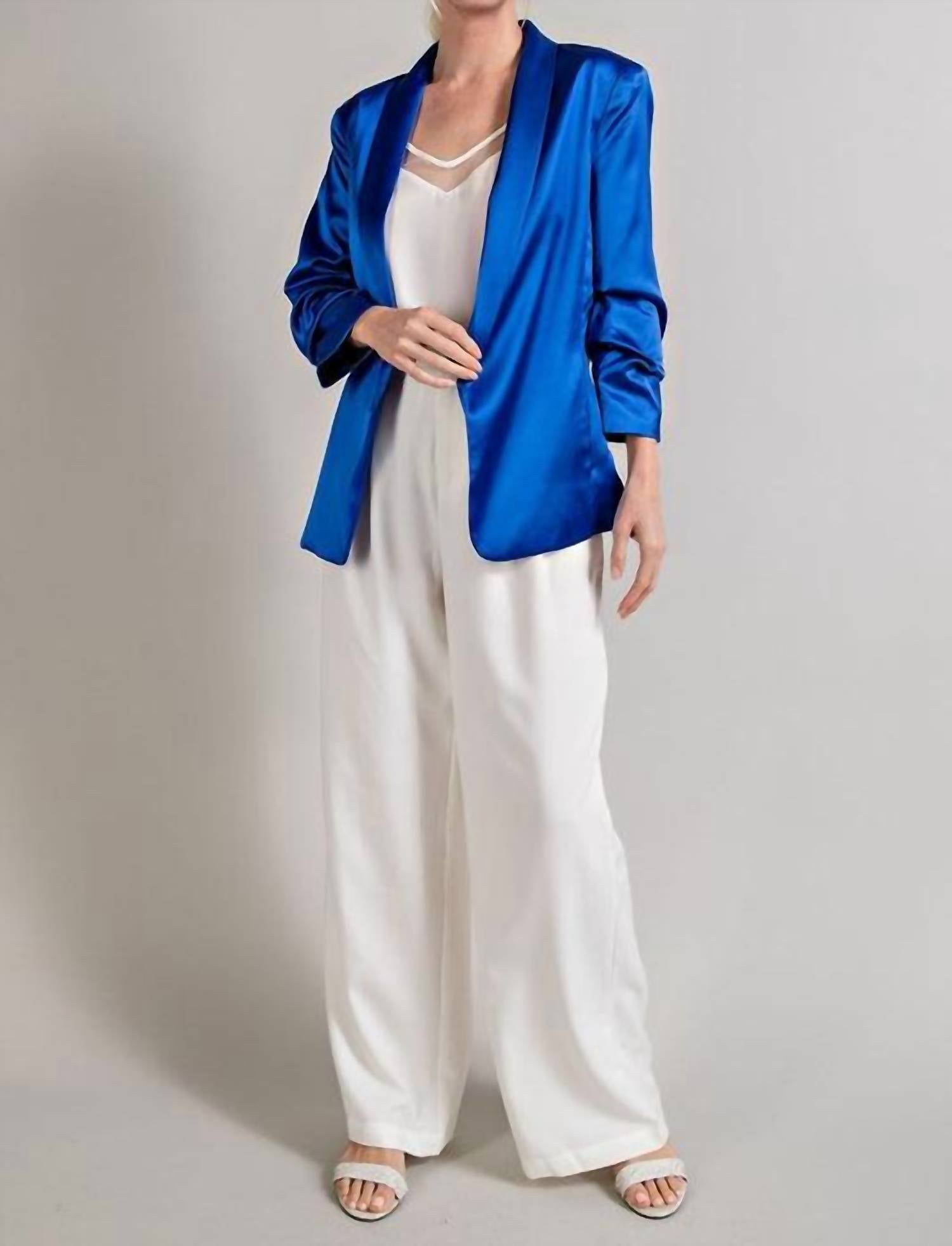 Ee:Some - Satin Whisper Blazer