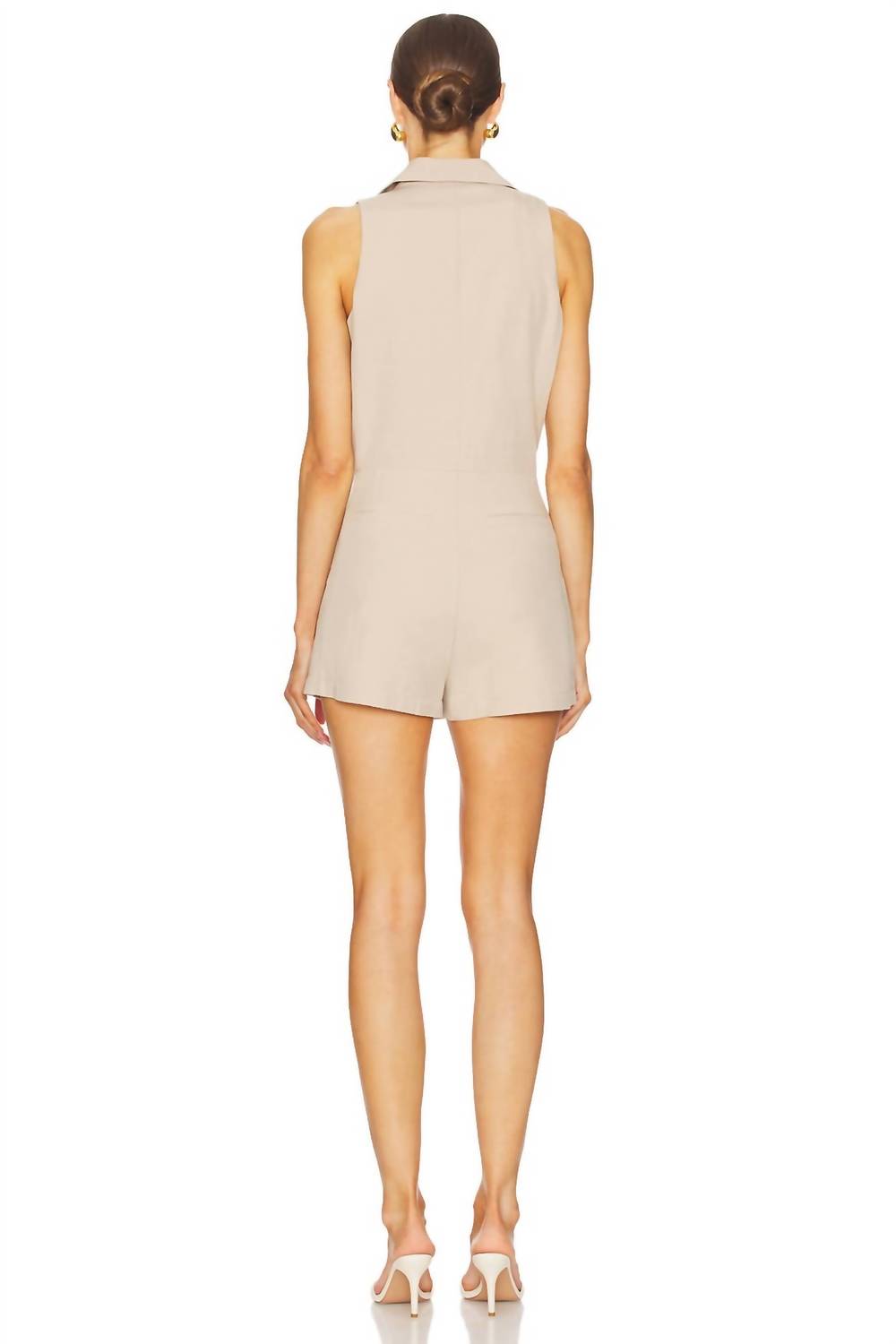 Central Park West - Trench Details Romper