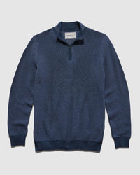 Flags & Anthem - Humphrey Mini Stripe Quarter Zip Sweater - Plus