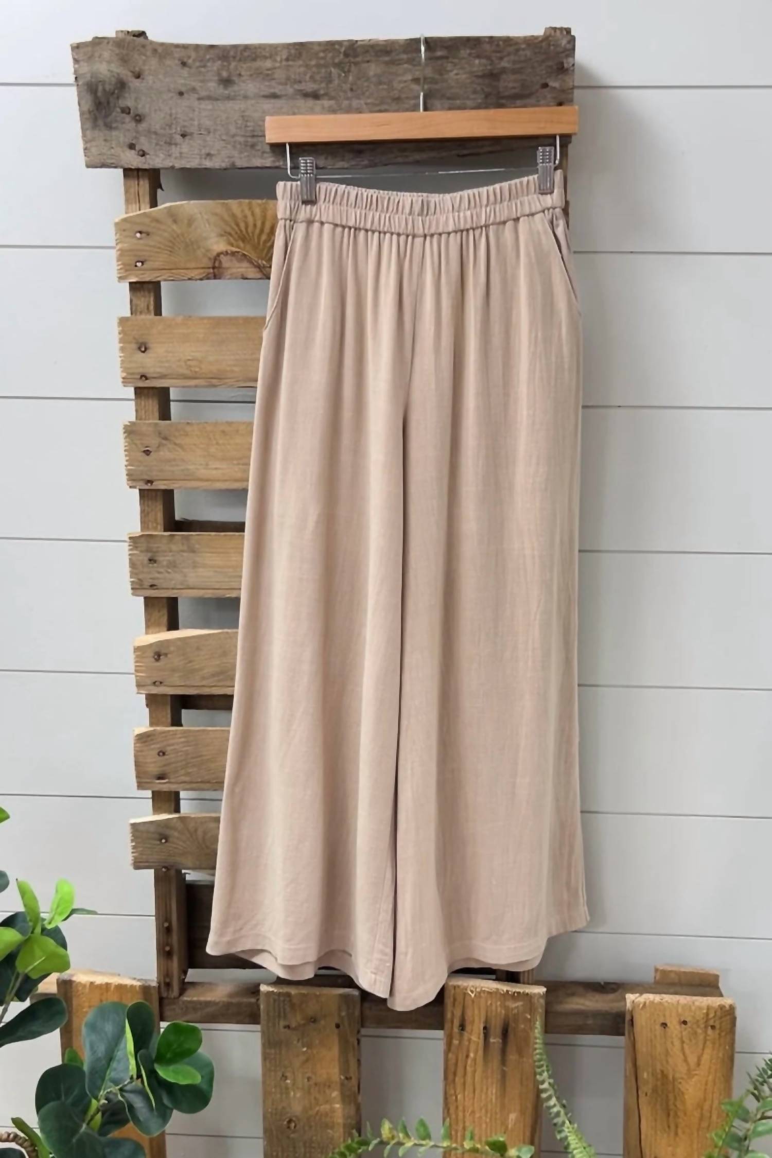 Hyfve - Sienna Linen Blend Wide Leg Pants