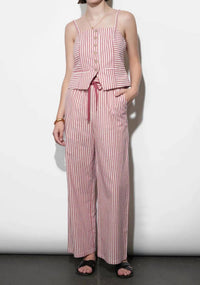 Greylin - Hellen Stripe Pull Up Drawstring Pants