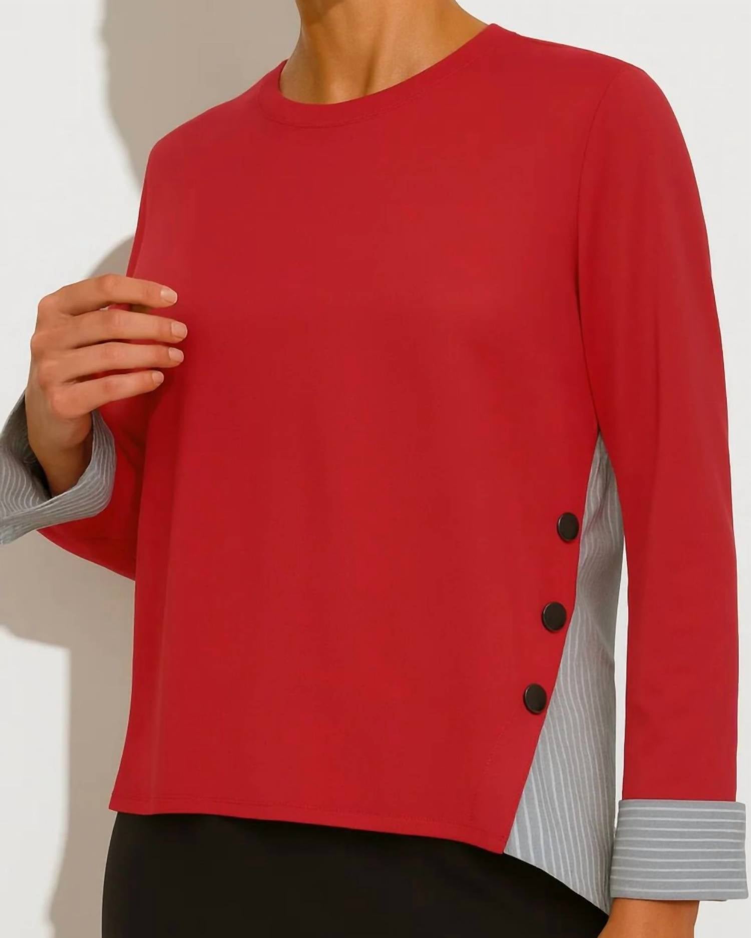 J'Envie/Eli - Marseilles Duel Fabric Top