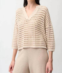 Joseph Ribkoff - Open-Stitch Boxy Sweater