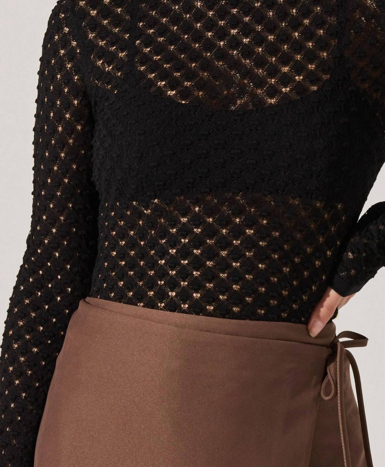 Astr - Dex Textured Sweater Top