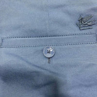 ETRO Men's Straight Leg Cotton Blend Bermuda Shorts in sugar paper blue - men's shorts - alternate view