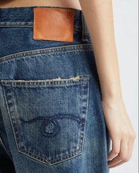 R13 - Cuffed X-boyfriend Jeans