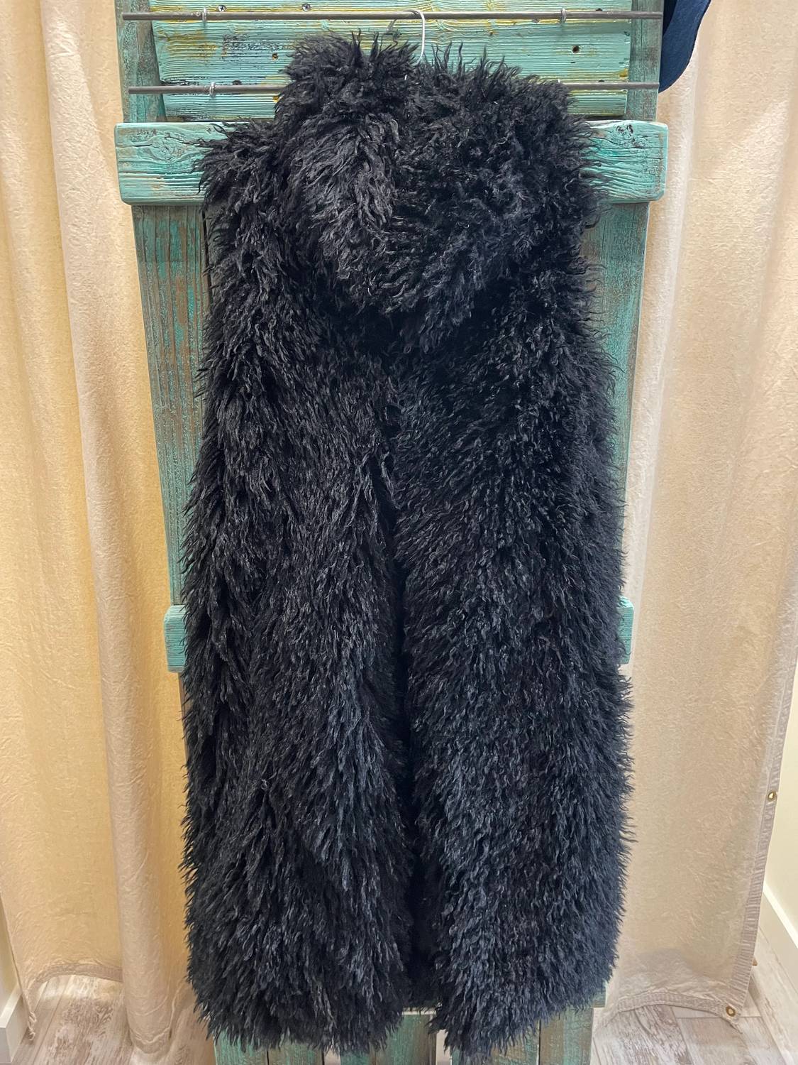 Wonderful & Young - Women's Mongolian Fur Long Vest