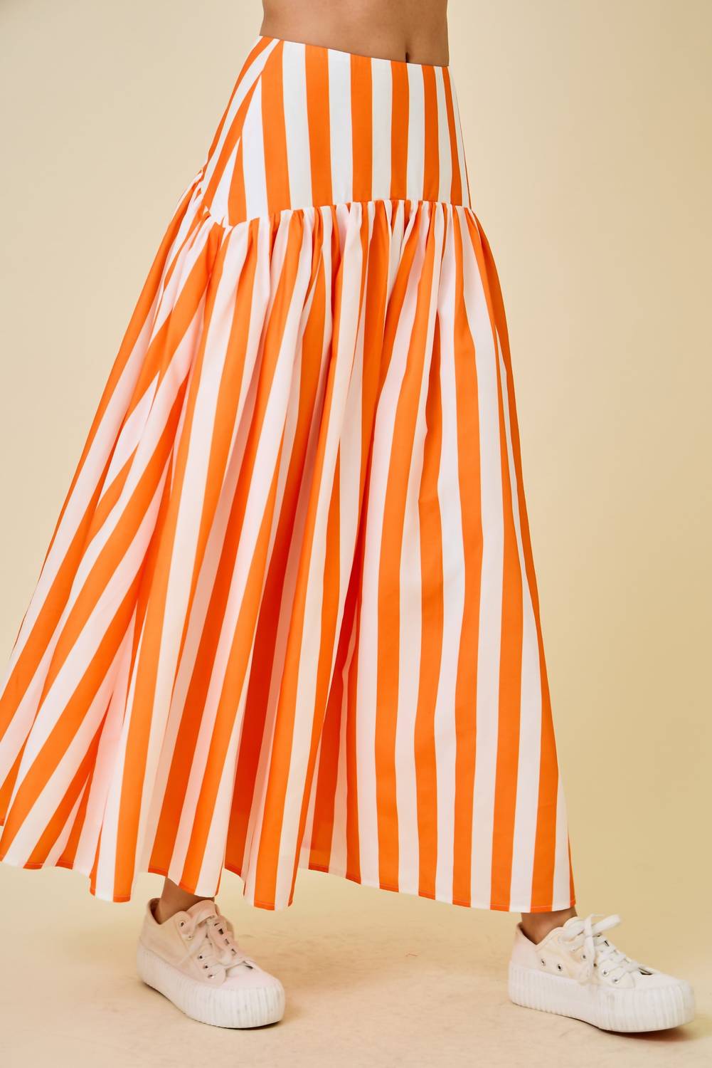 Day + Moon - Striped Maxi Skirt