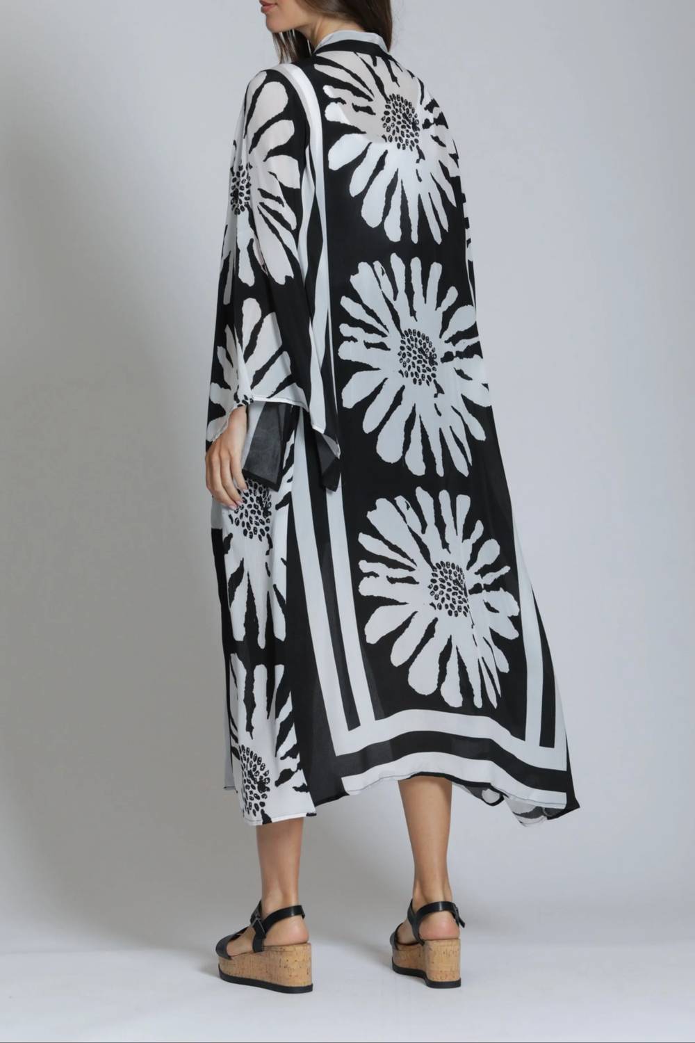 Apny - Belted Long Kimono Robe