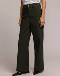 Hinson Wu Kelly Traveler's Twill Pants in oregano - women's pants