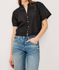 Rails - Alanis Button Front Short Sleeve Top