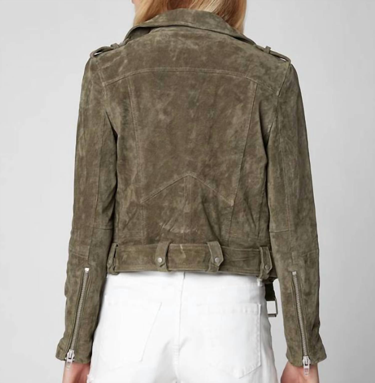 Blank - Fountain Suede Moto Jacket