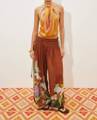 Alemais - Alfie Ruched Wide Leg Pant