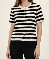 Sage The Label - Daphne Striped Cardigan
