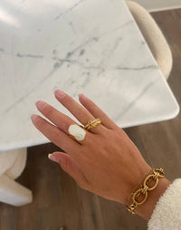 Chansuttpearls - The Ivory Stack Ring
