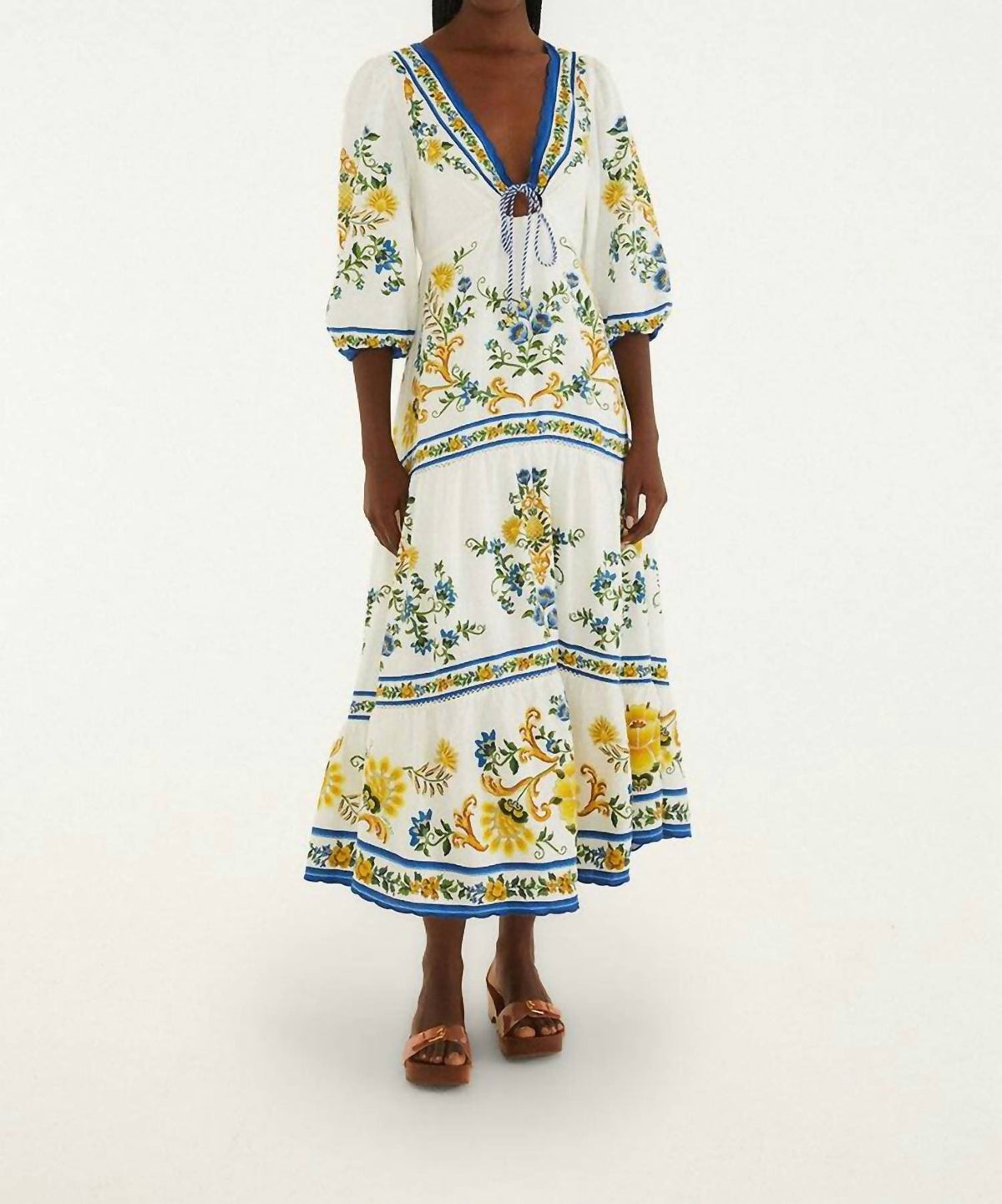 Farm Rio - EMILY FLORAL TAPESTRY MAXI DRESS