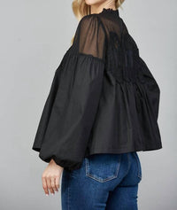 Fate Mixed Emotions Blouse in black - women's blouse - alternate view
