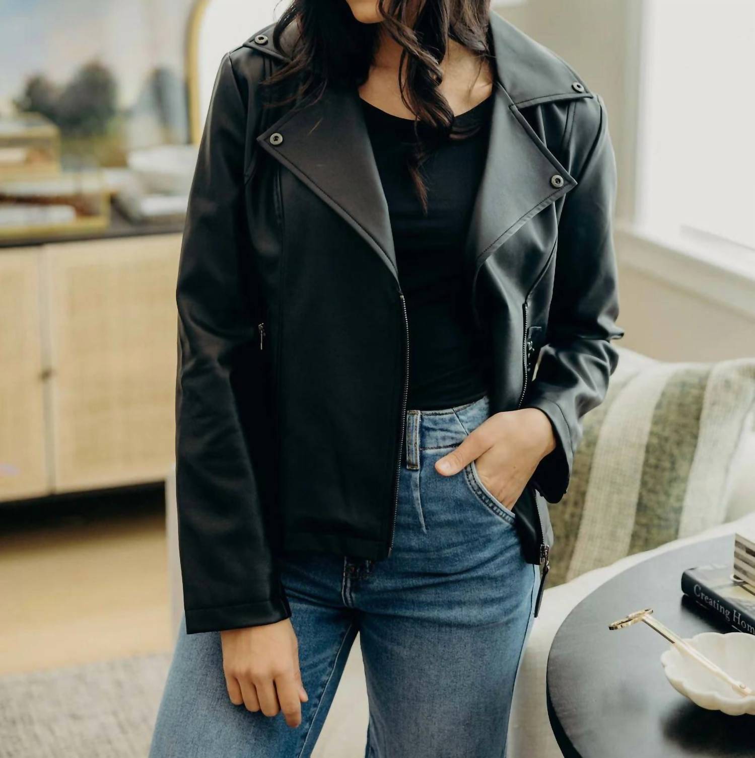 Mikarose - Faux Leather Jacket