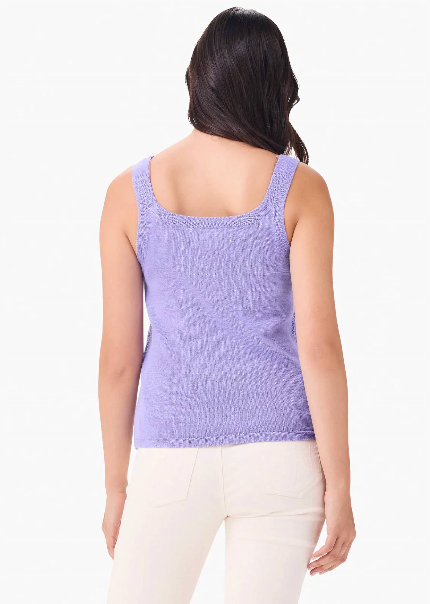Nic + Zoe - Mesh Stitch Tank Top