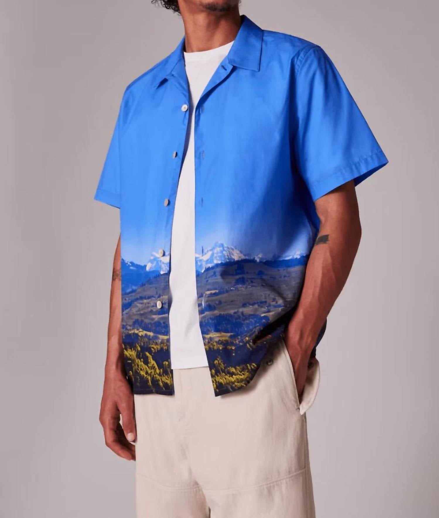 Paul Smith - Swiss Alps Print Short-sleeve Shirt