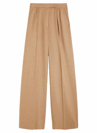 Maxmara - Women's Fagus Wool Pleated Full Leg Pant