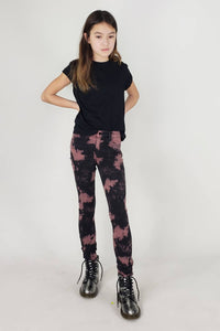 Kids Mid Rise Tie Dye Skinny Jeans