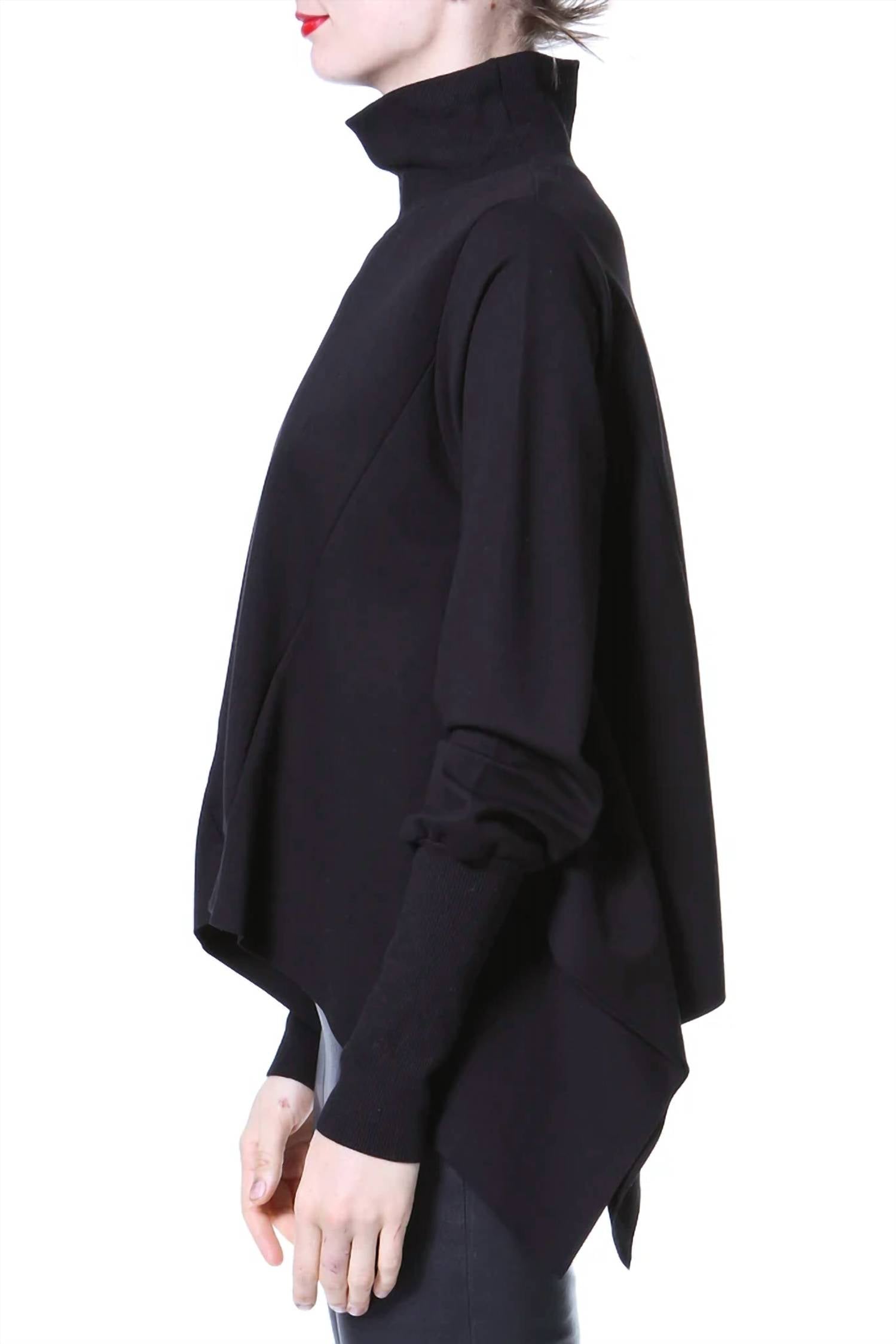 Leather & Luxe - Mock Neck Knit Tunic Top