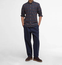 Barbour Haddington Tailored Tartan Shirt in midnight oak tartan - men's shirt - view 4