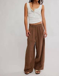 Free People - Days End Linen Pull On Pant