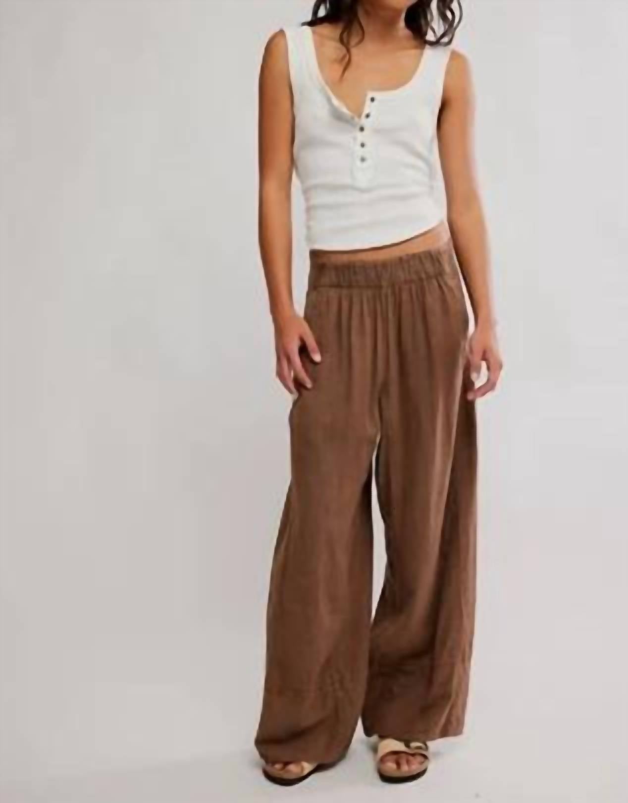 Free People - Days End Linen Pull On Pant