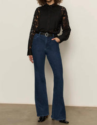 Sanctuary - Serendipity Lace Tuxedo Shirt