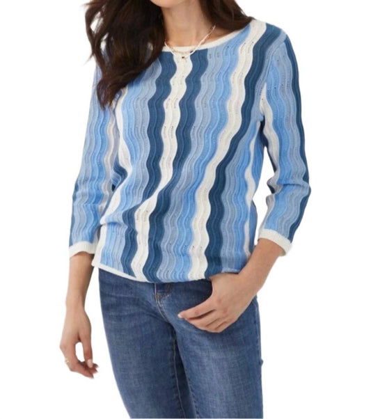 Fdj - Pointelle Wave Sweater