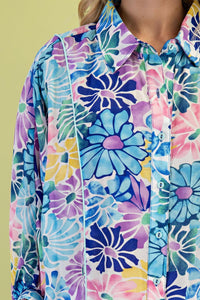 Gigio - Floral Print Button Down Top